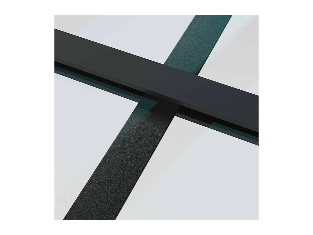 Porte coulissante kit de quincaillerie noir 76x205 cm verre ESG