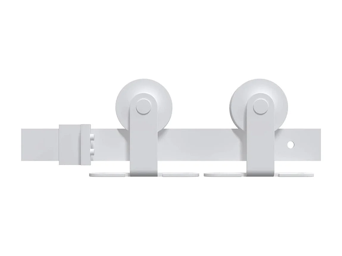 Porte coulissante et kit de quincaillerie 85x210 cm pin massif