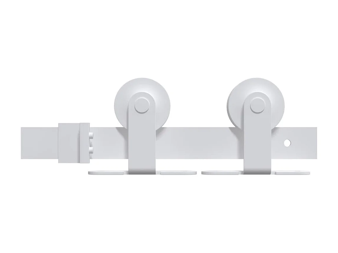 Kit porta scorrevole e ferramenta 90x210 cm in pino massello