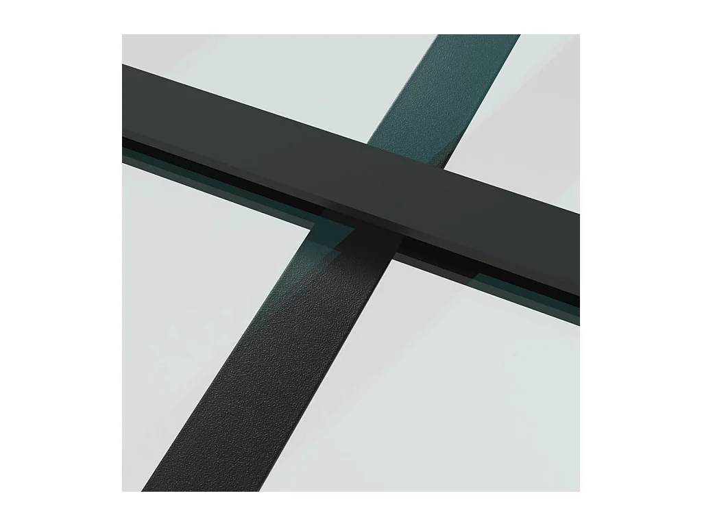 Porte coulissante Verre ESG et aluminium 102x205 cm Noir