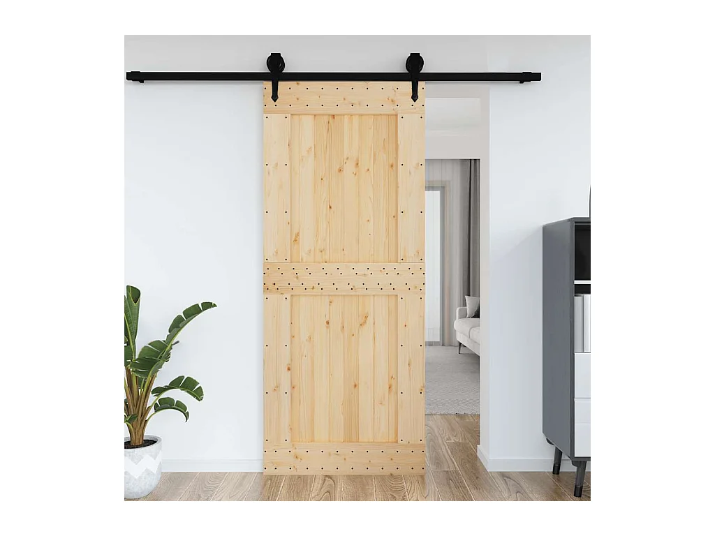 NARVIK Tür 95x210 cm massives Kiefernholz