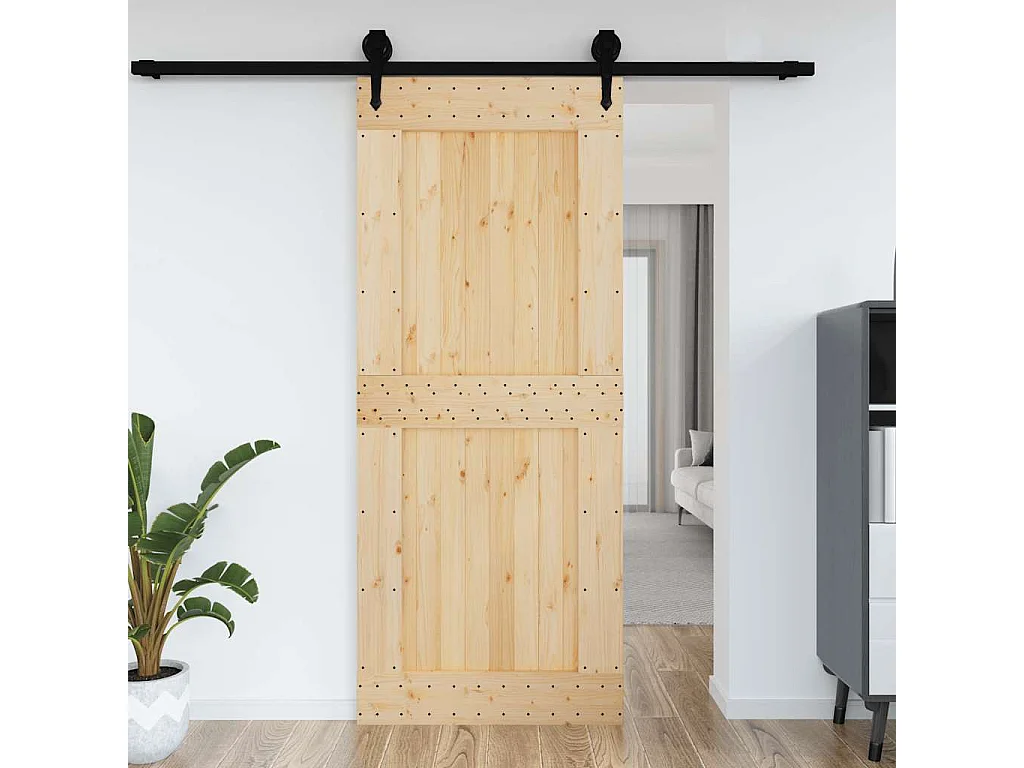 Porte NARVIK 95x210 cm bois massif de pin