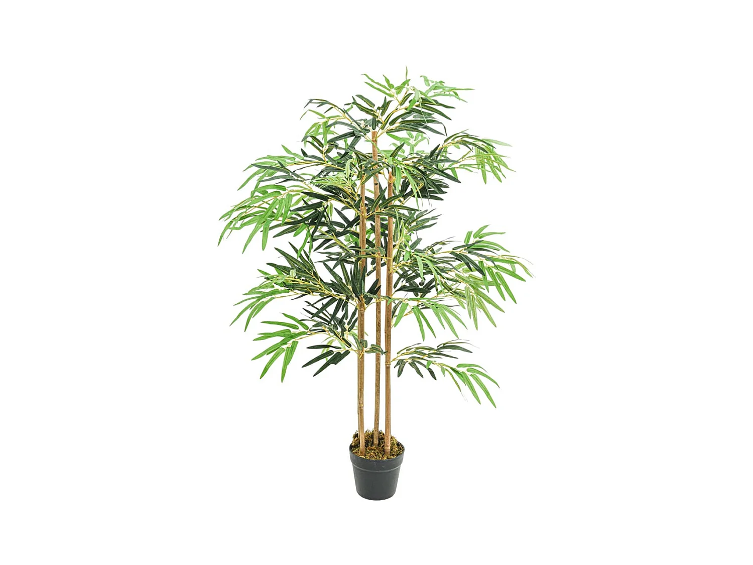 Bambù artificiale 730 foglie 120 cm verde
