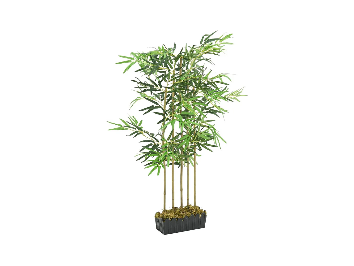Bambù artificiale 730 foglie 120 cm verde