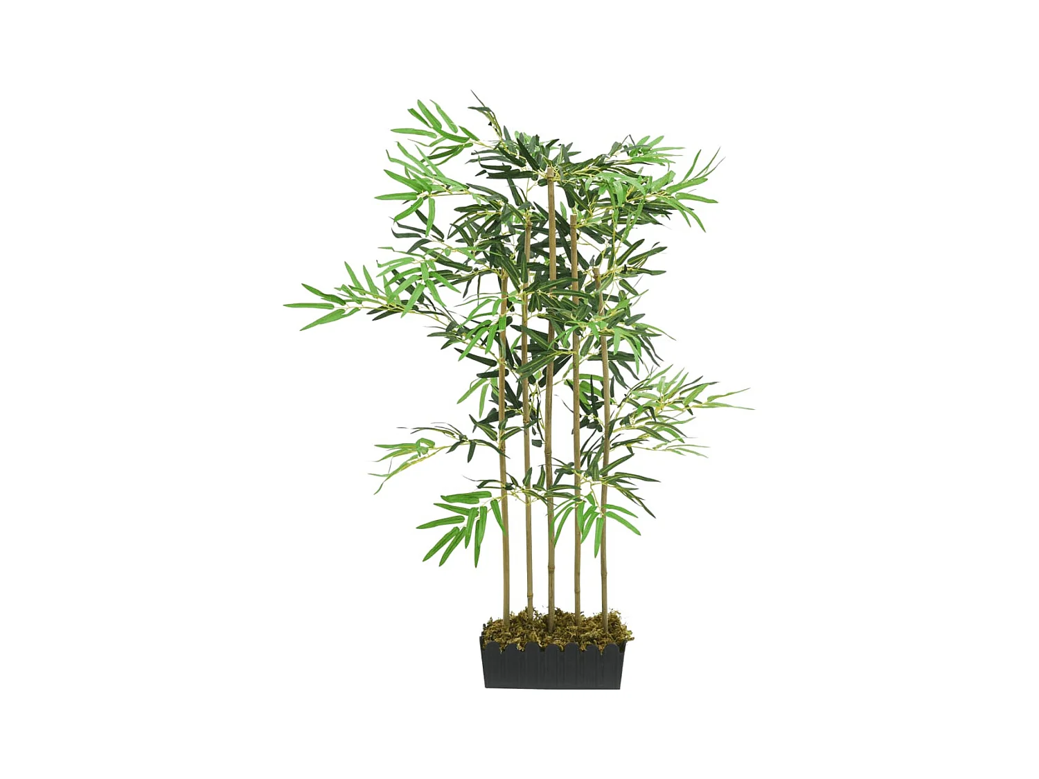 Bambù artificiale 730 foglie 120 cm verde