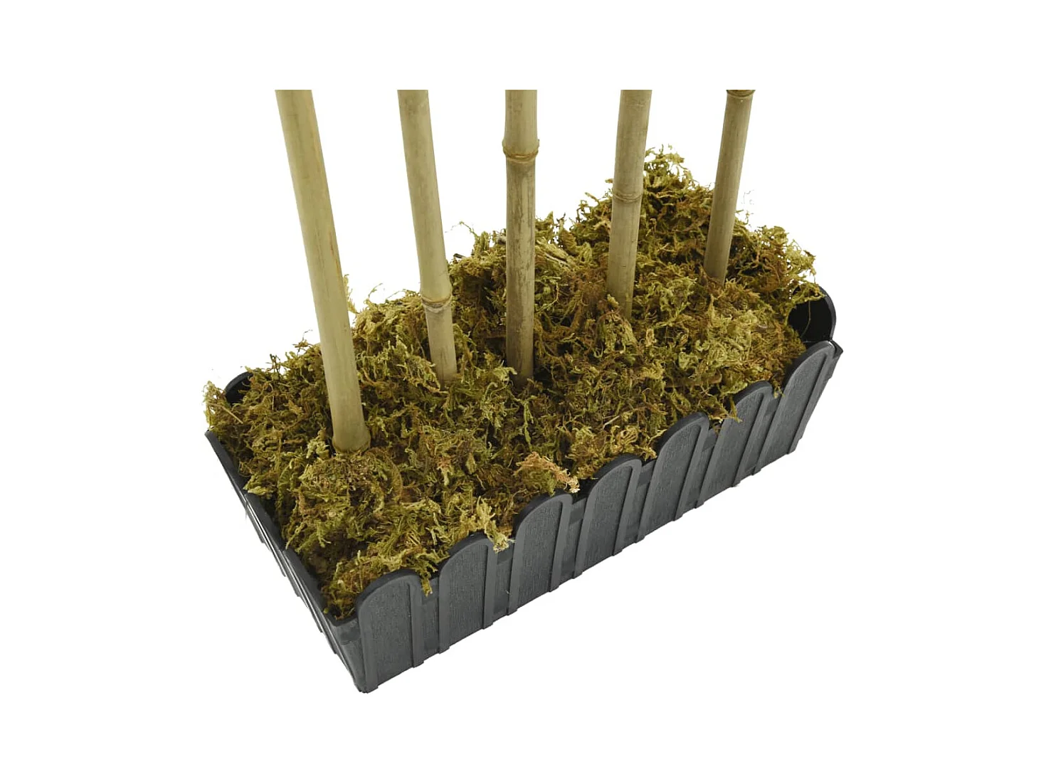 Bambù artificiale 730 foglie 120 cm verde