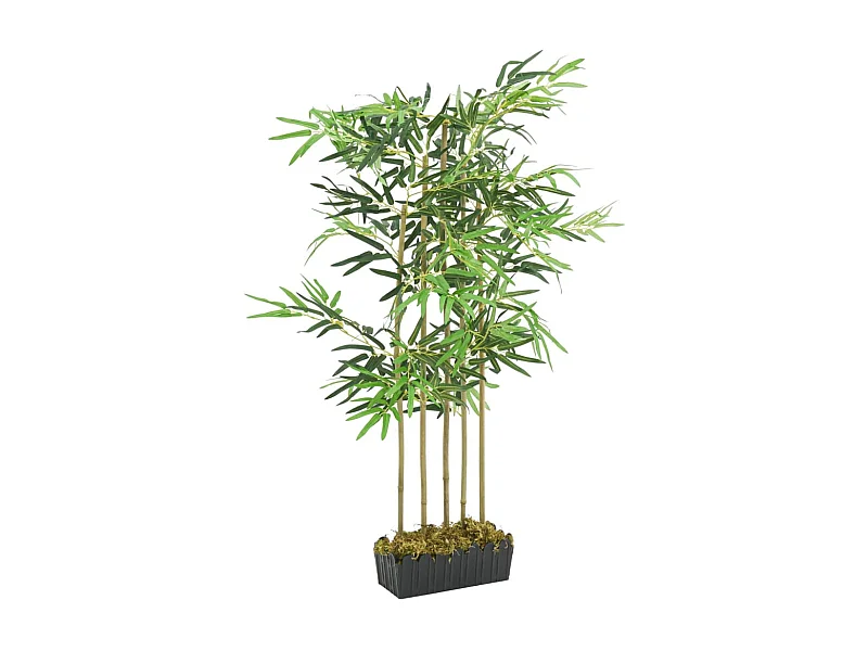 Bambù artificiale 730 foglie 120 cm verde