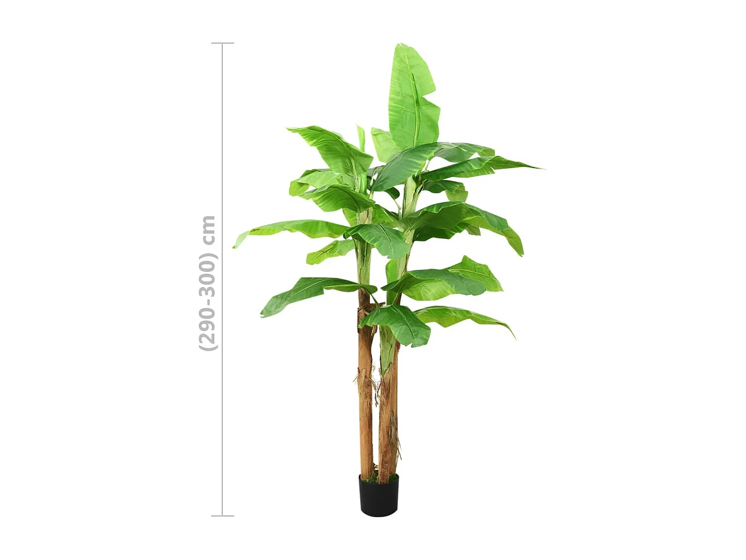 Banano artificiale con vaso 300 cm Verde