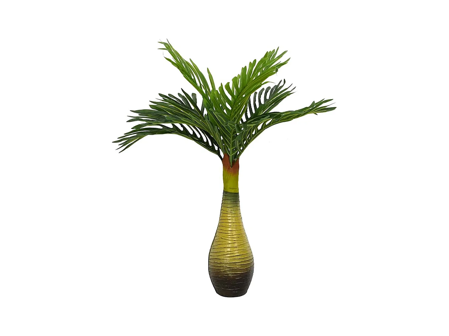 Palma artificiale 9 foglie 70 cm verde