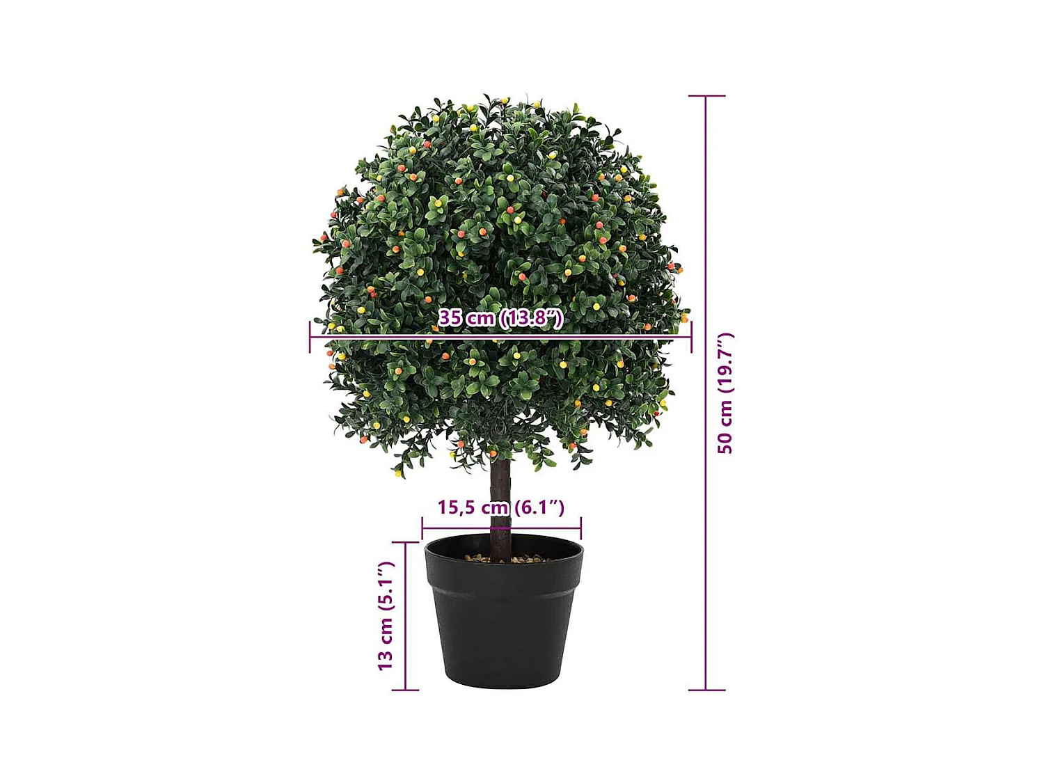 Arbre artificiel Vert 35 x 35 x 50 cm Plastique