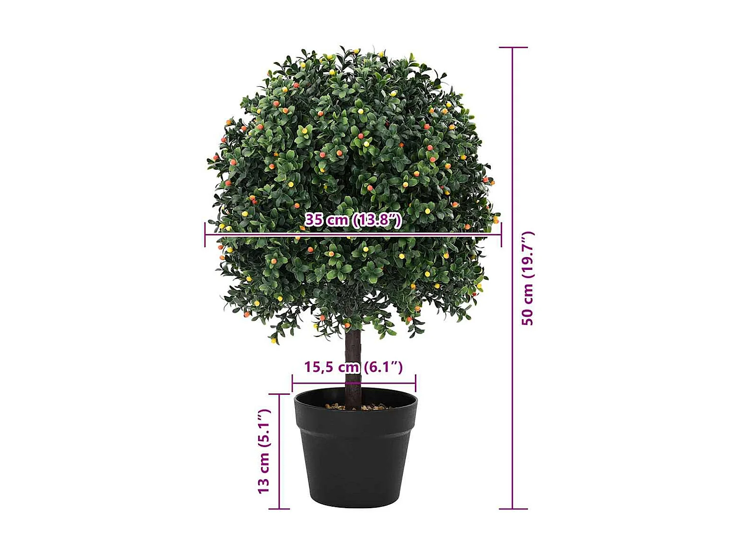 Arbre artificiel Vert 35 x 35 x 50 cm Plastique