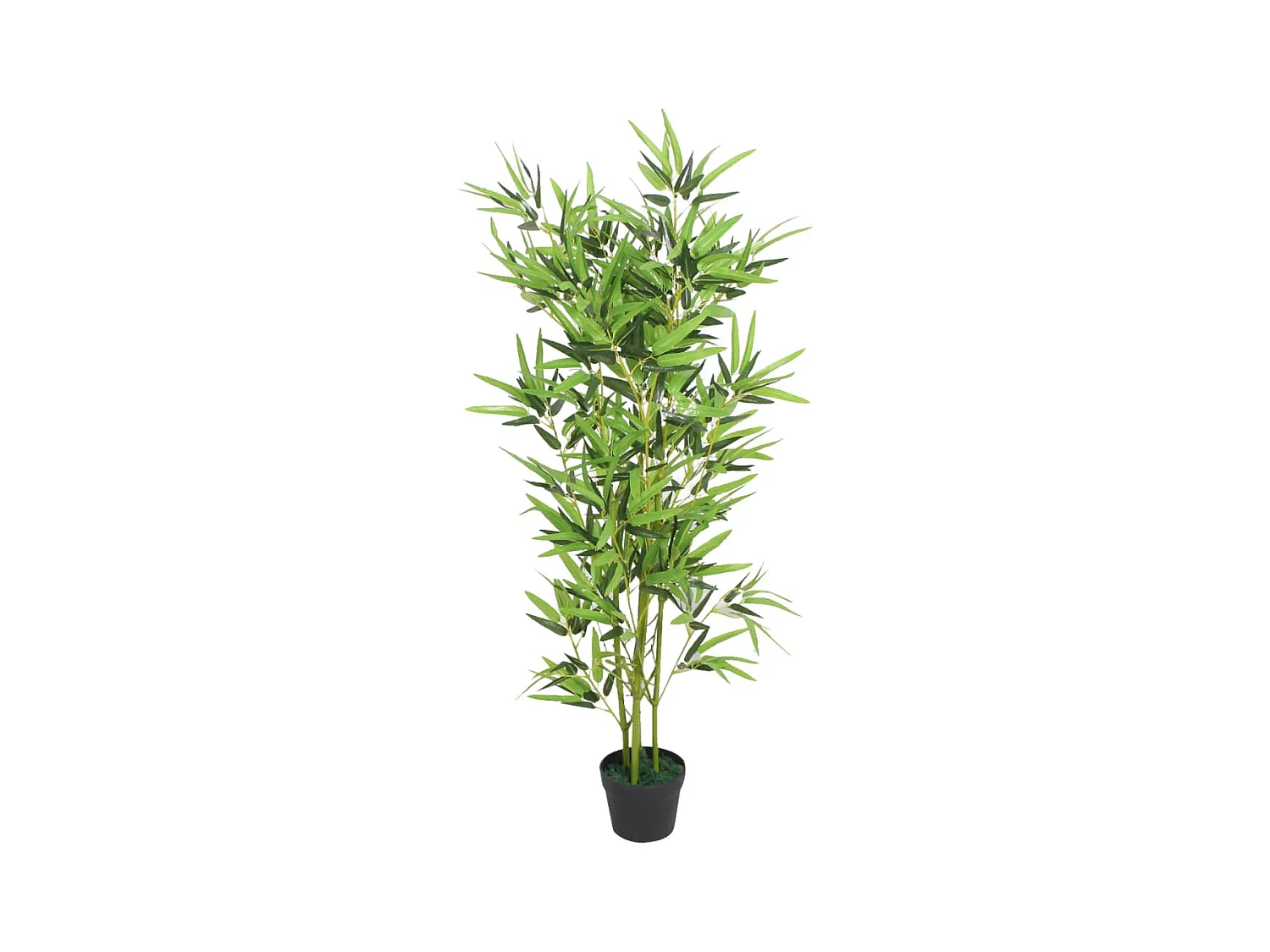 Planta artificial con maceta de bambú 120 cm Verde