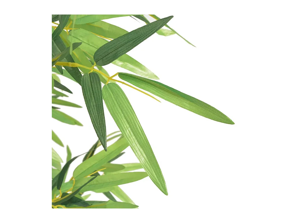 Planta artificial con maceta de bambú 120 cm Verde
