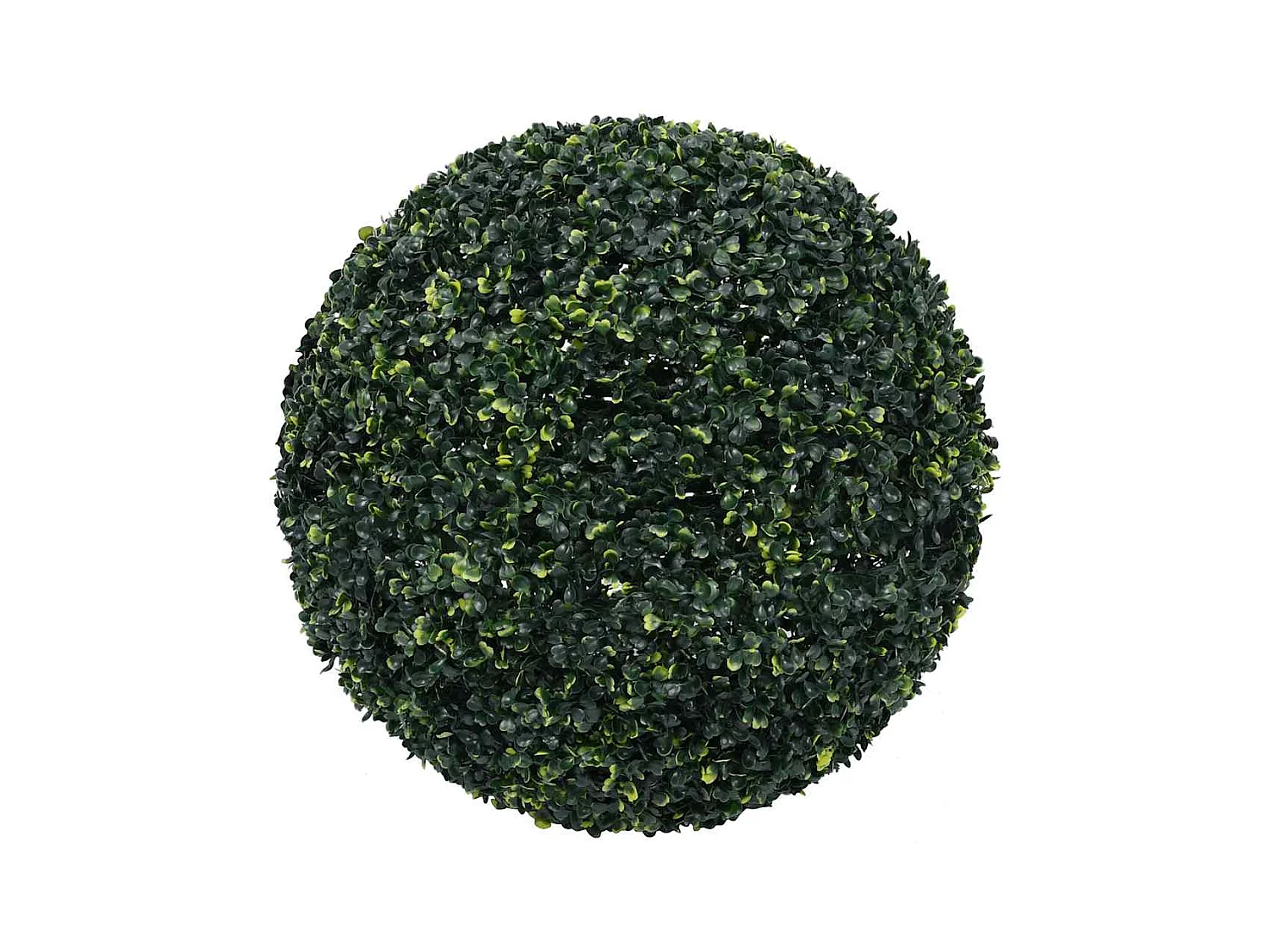 Boules de buis artificielles avec lumières LED 2 pcs vert 52 cm