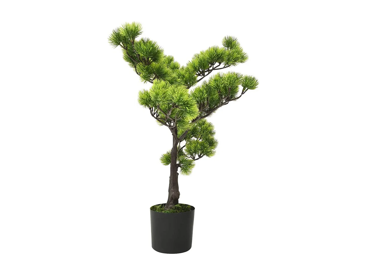 Bonsai di pino artificiale con vaso 60 cm verde