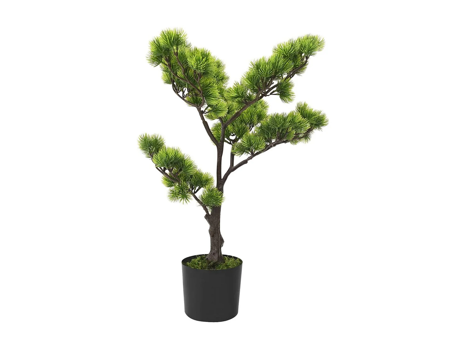 Bonsai di pino artificiale con vaso 60 cm verde