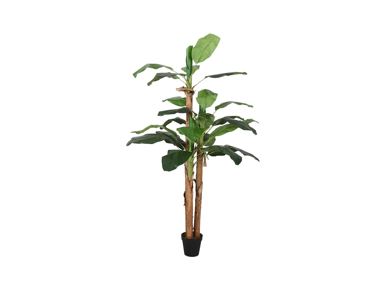 Banano artificiale 19 foglie 180 cm verde