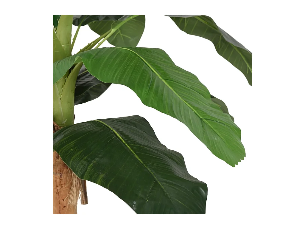 Banano artificiale 19 foglie 180 cm verde