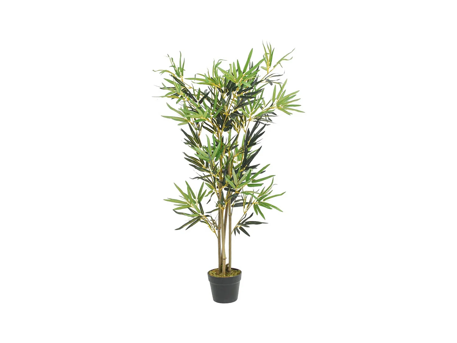 Bambù artificiale 552 foglie 120 cm verde