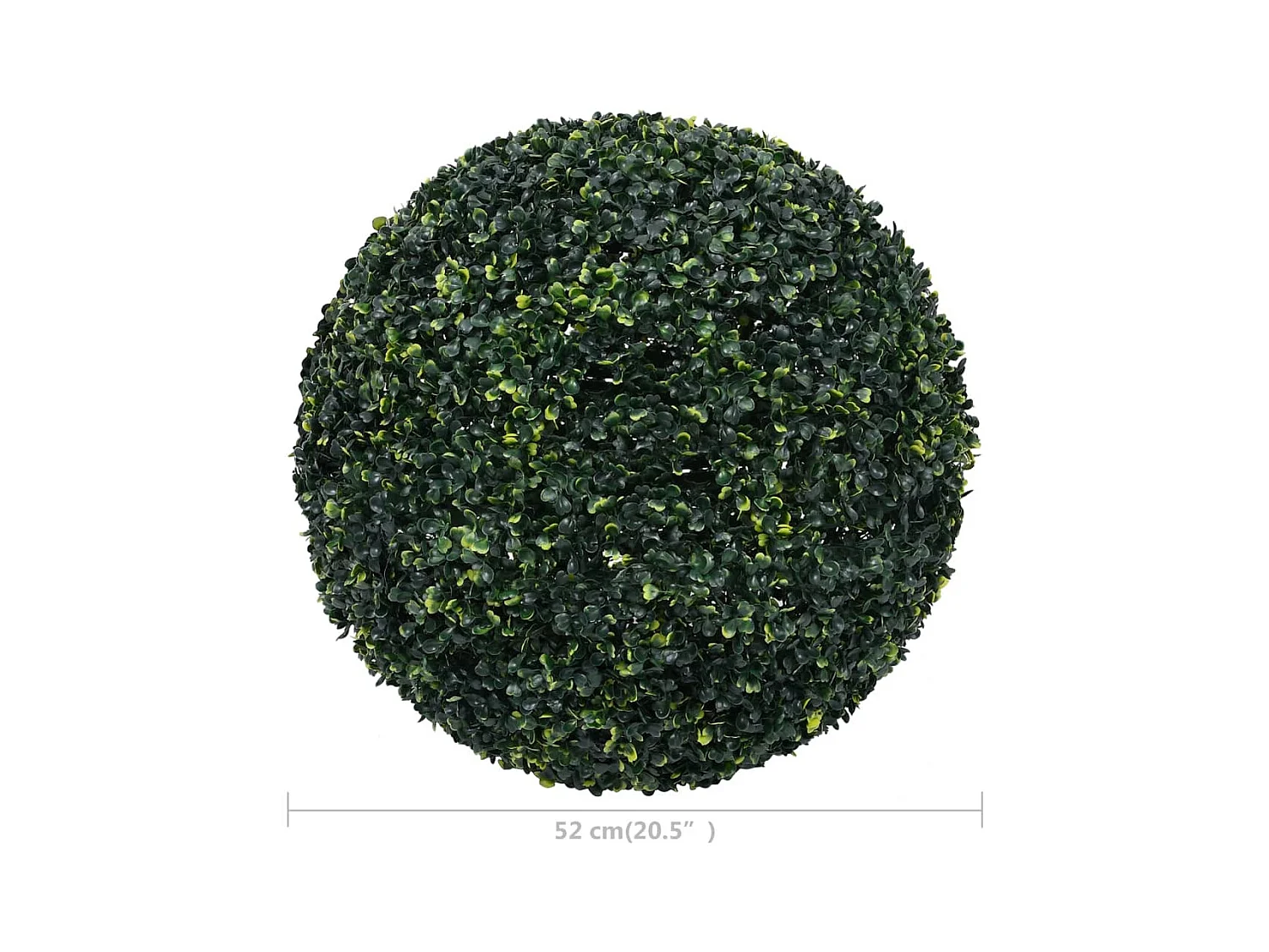 Bolas de boj artificiales 2 piezas 52 cm