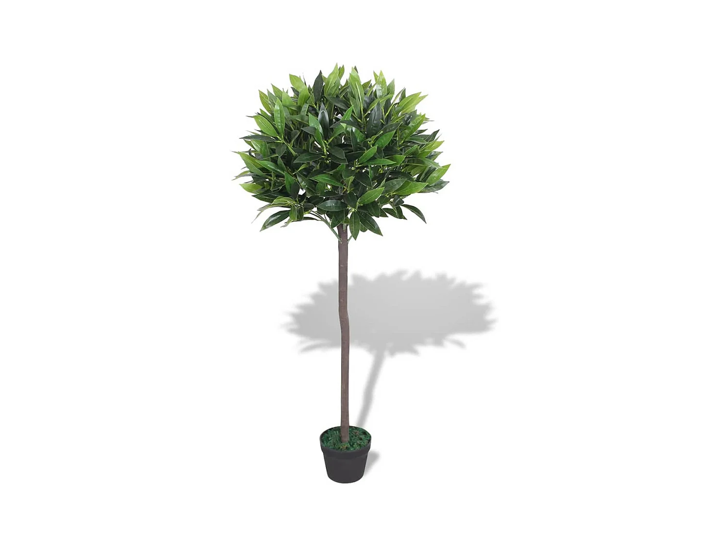 Albero di alloro artificiale con vaso 125 cm Verde