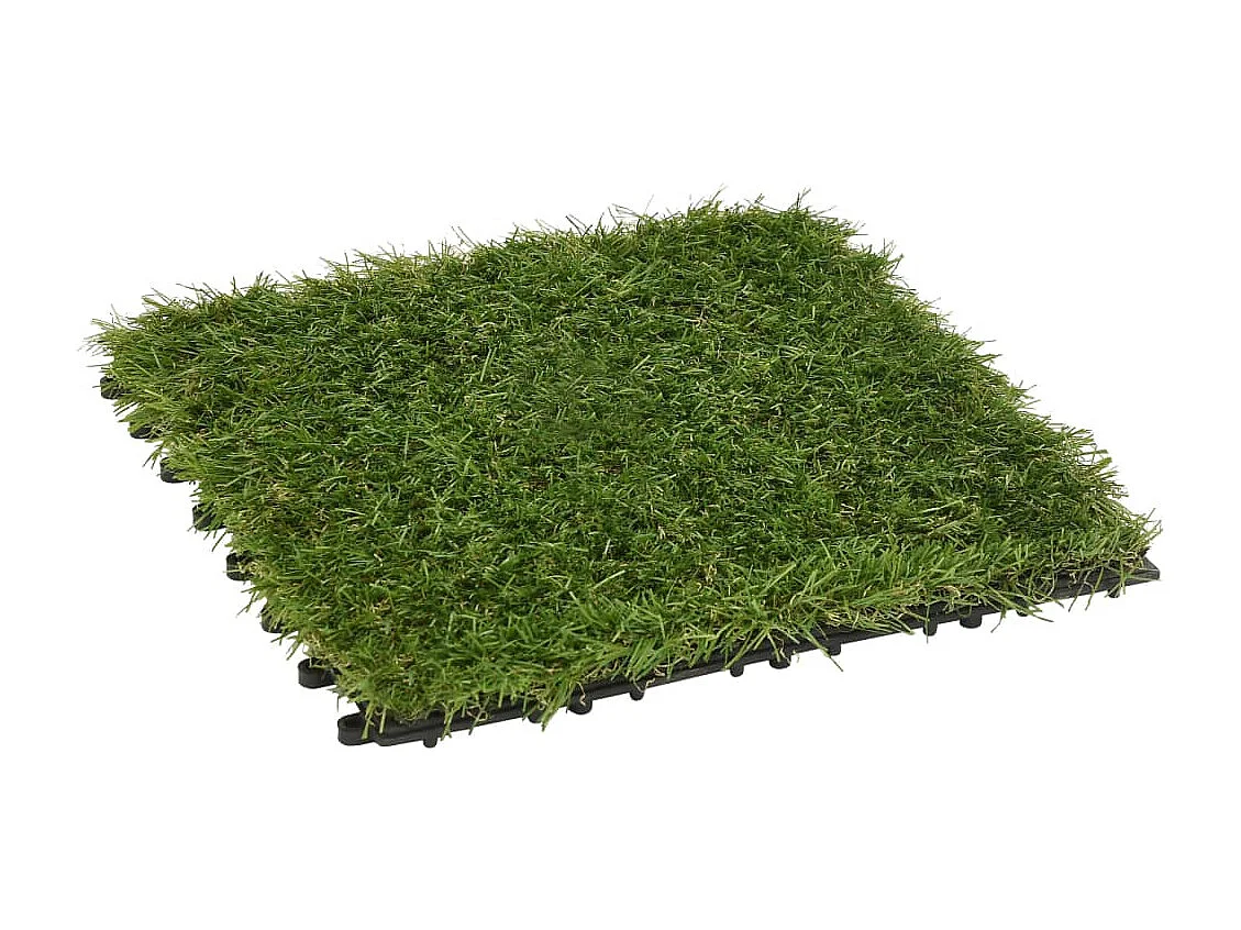 Kunstgras tegels 11 stuks Groen 30x30 cm