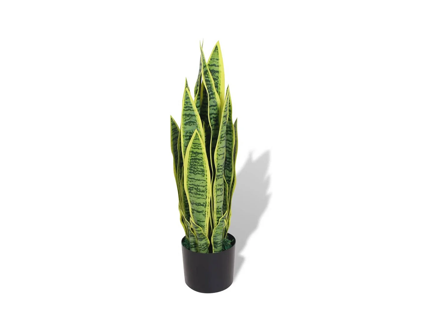 Pianta artificiale con vaso Sansevieria 65 cm Verde