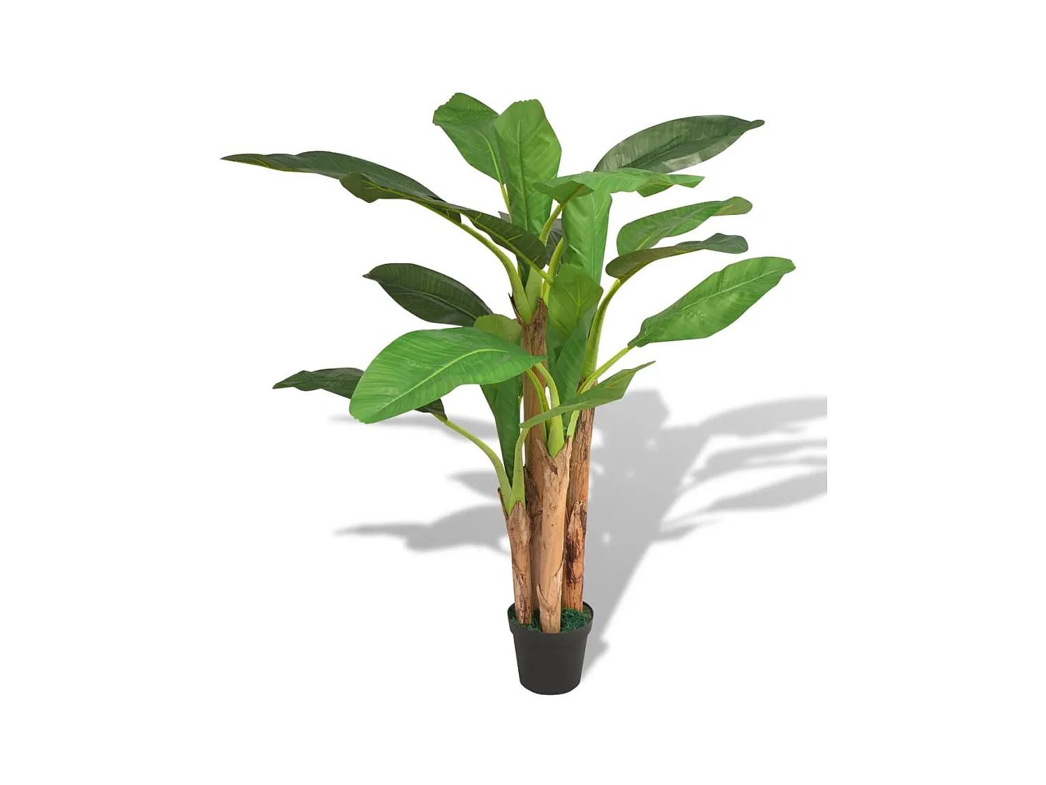 Banano artificiale con vaso 175 cm Verde