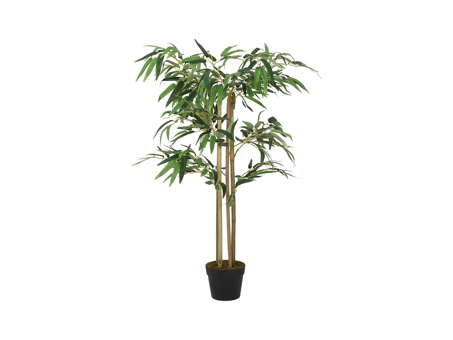 Bambù artificiale 380 foglie 80 cm verde