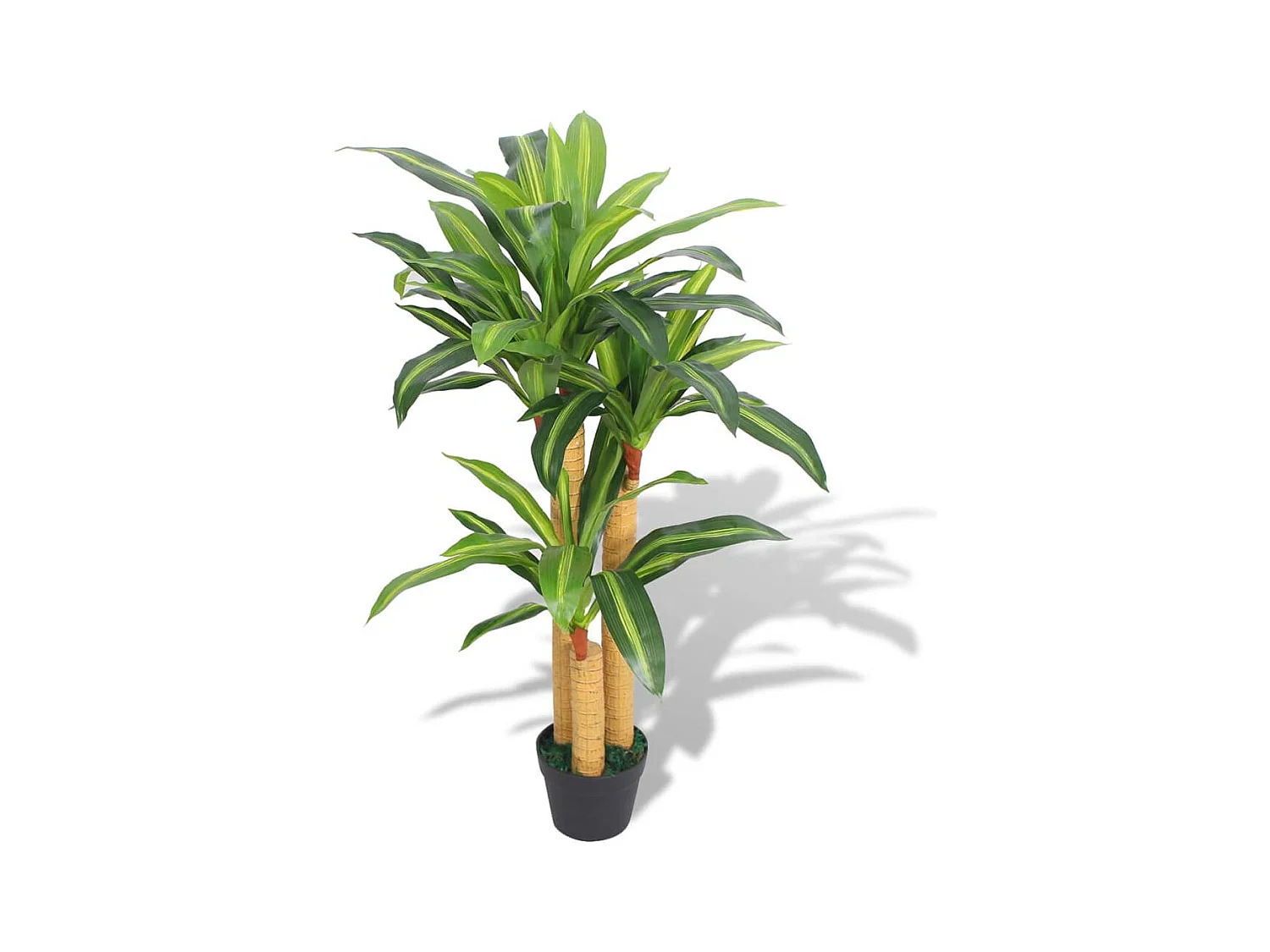 Pianta artificiale con vaso Dracaena 100 cm Verde