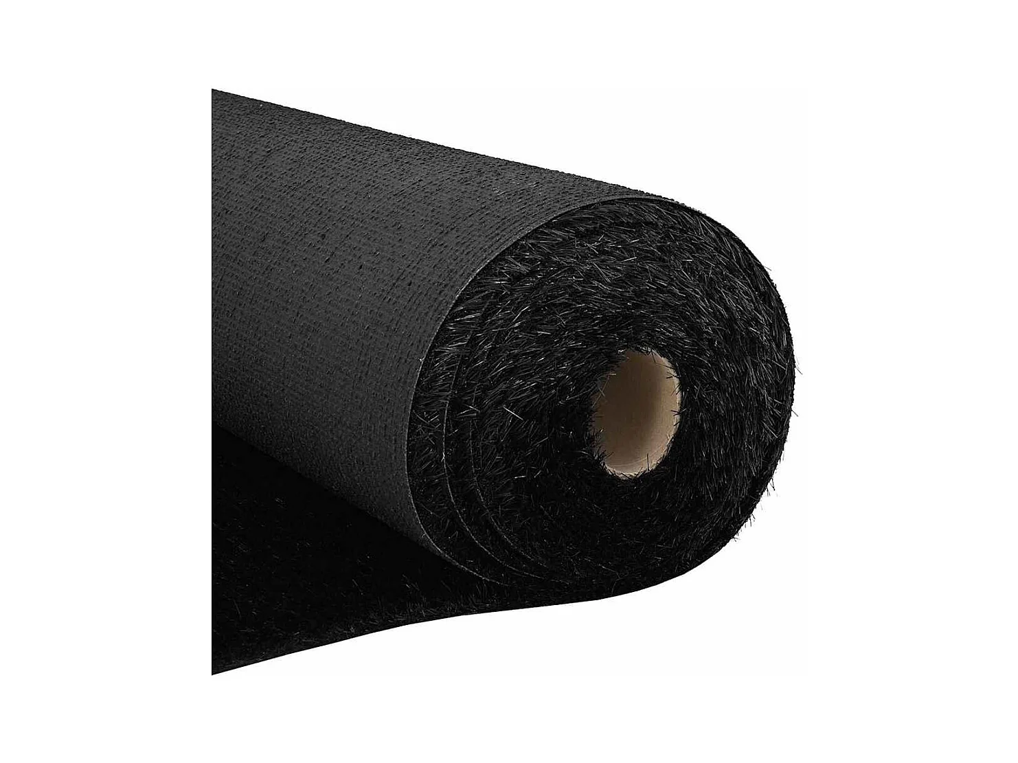 Gazon artificiel Noir 5 x 1 m Polypropylène