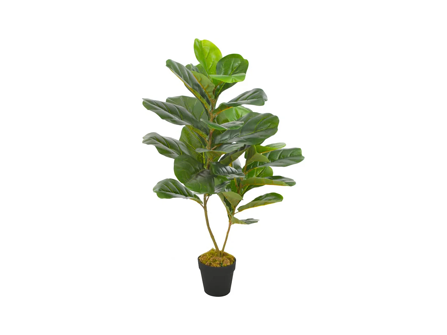 Plante artificielle avec pot Feuilles de figuier Vert 90 cm