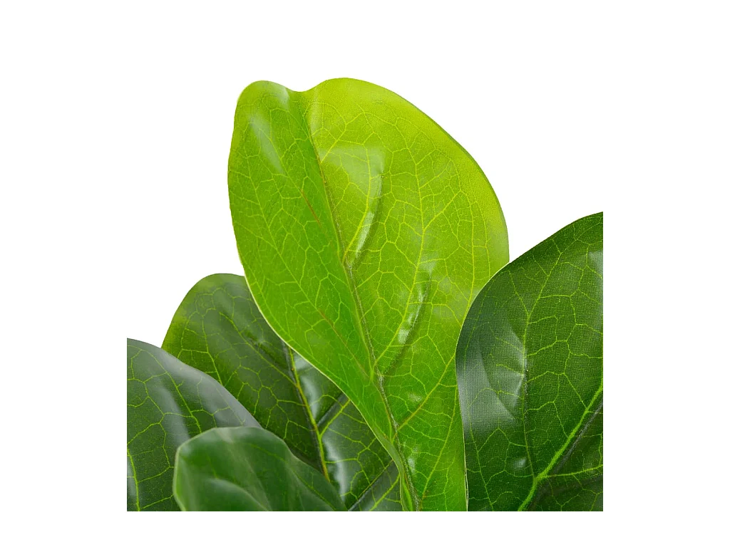 Plante artificielle avec pot Feuilles de figuier Vert 90 cm