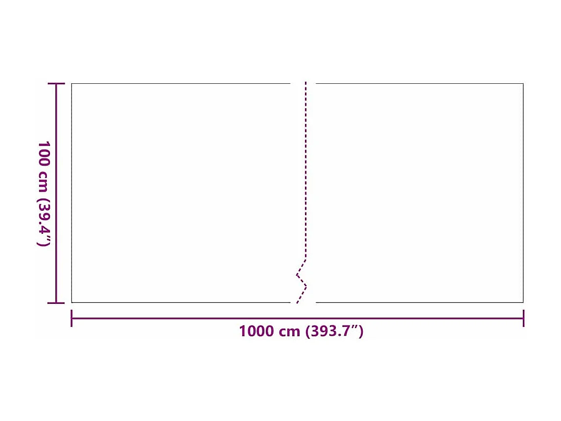 Gazon artificiel Noir 10 x 1 m Polypropylène