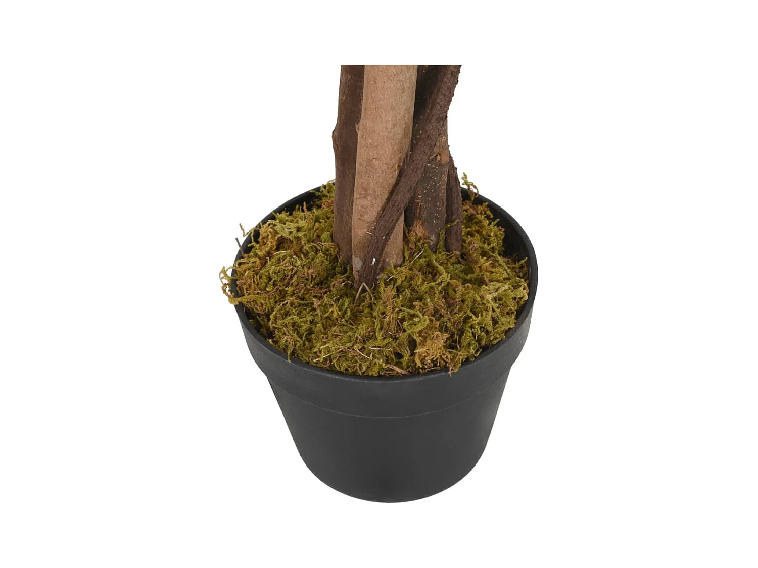 Glicine artificiale 560 foglie 80 cm verde e bianco