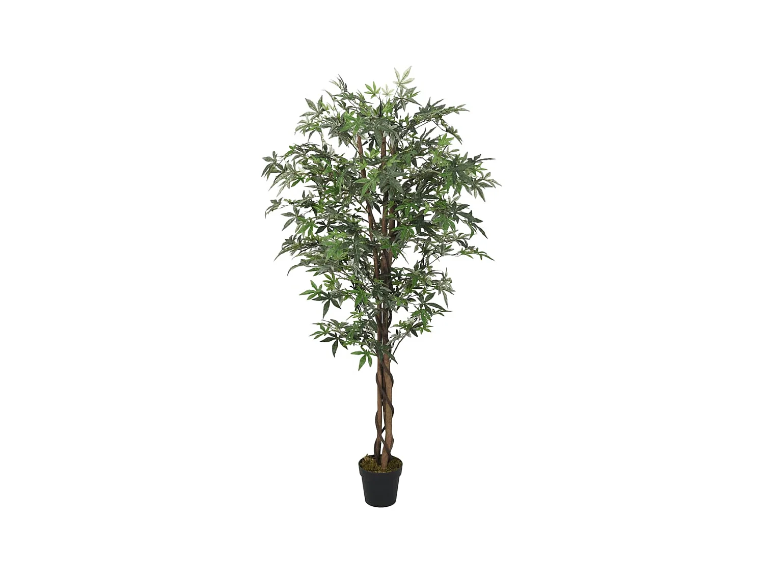 Acero artificiale 336 foglie 120 cm verde