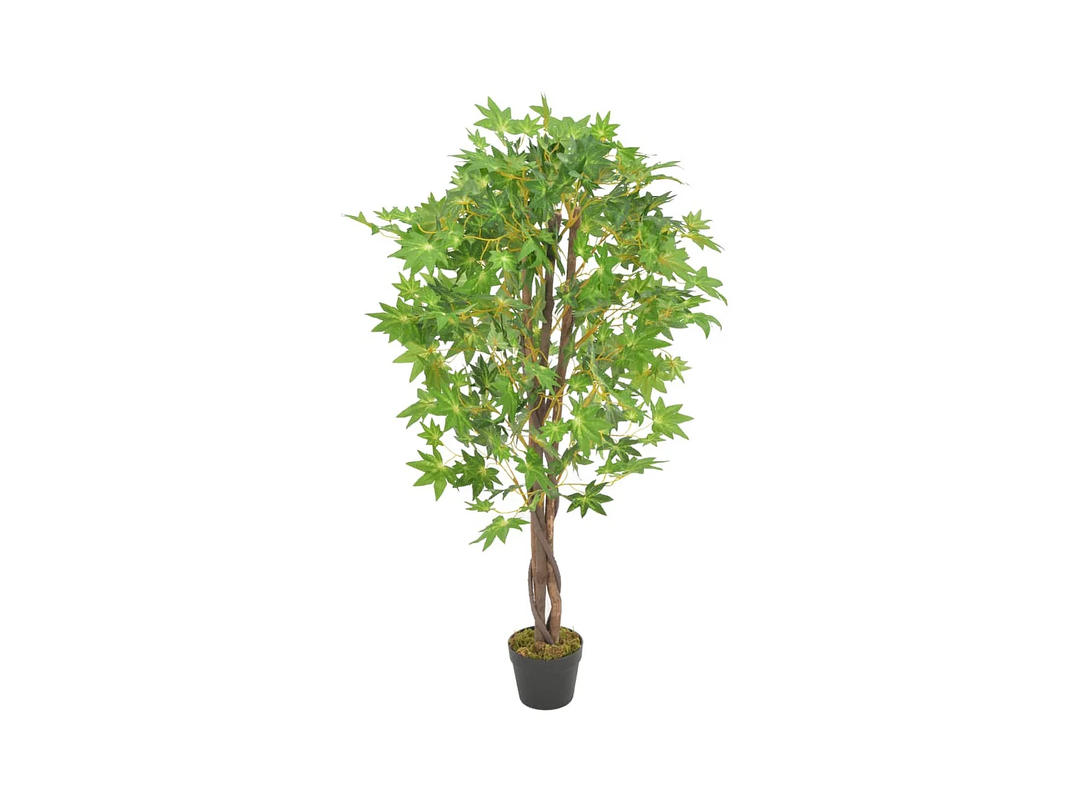 Kunstesdoornplant met groene pot 120 cm