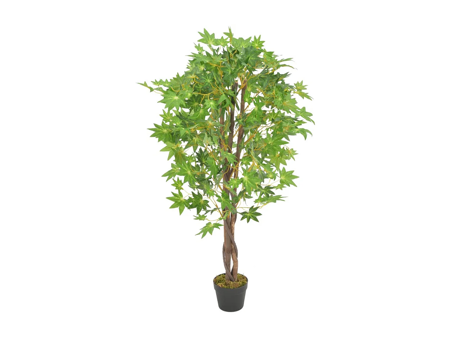 Kunstesdoornplant met groene pot 120 cm
