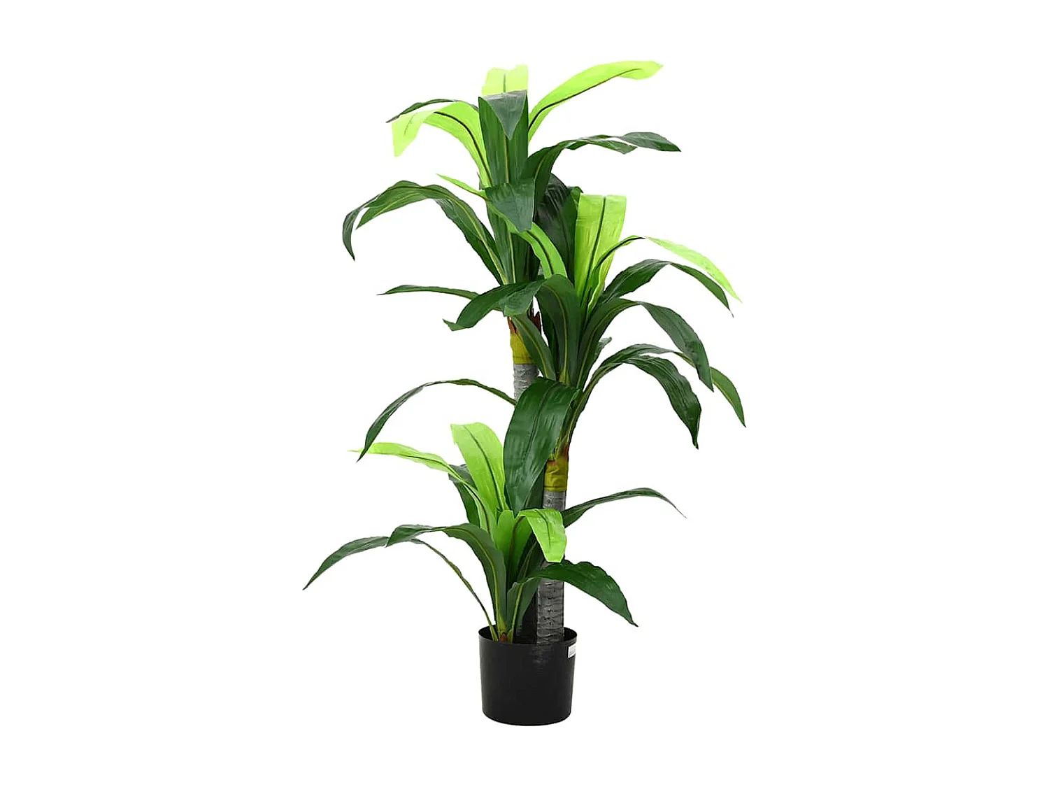 Albero artificiale di dracena 36 foglie 120 cm verde
