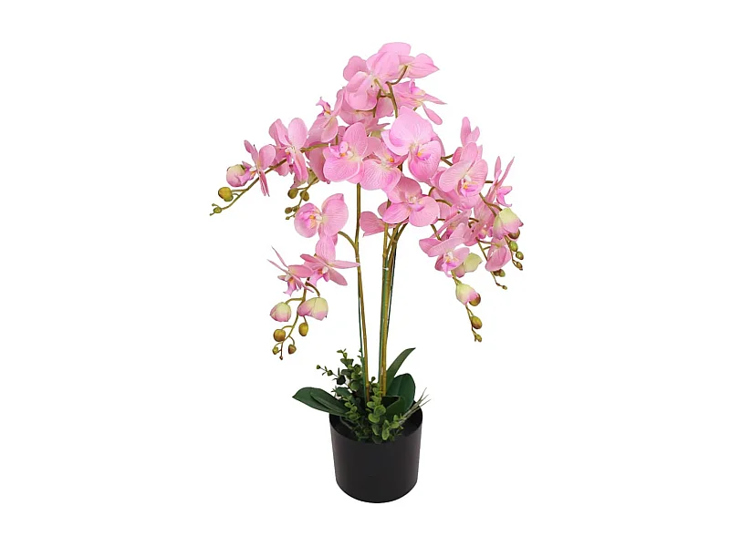 Plante artificielle avec pot Orchidée 75 cm Rose