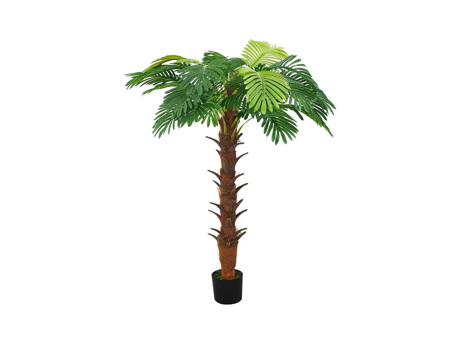 Palma artificiale Cycas con vaso 160 cm verde