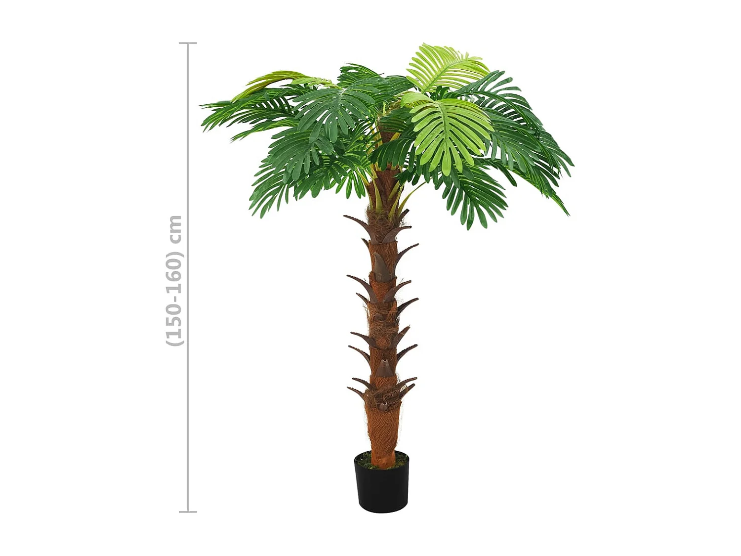 Palmier Cycas artificiel avec pot 160 cm Vert