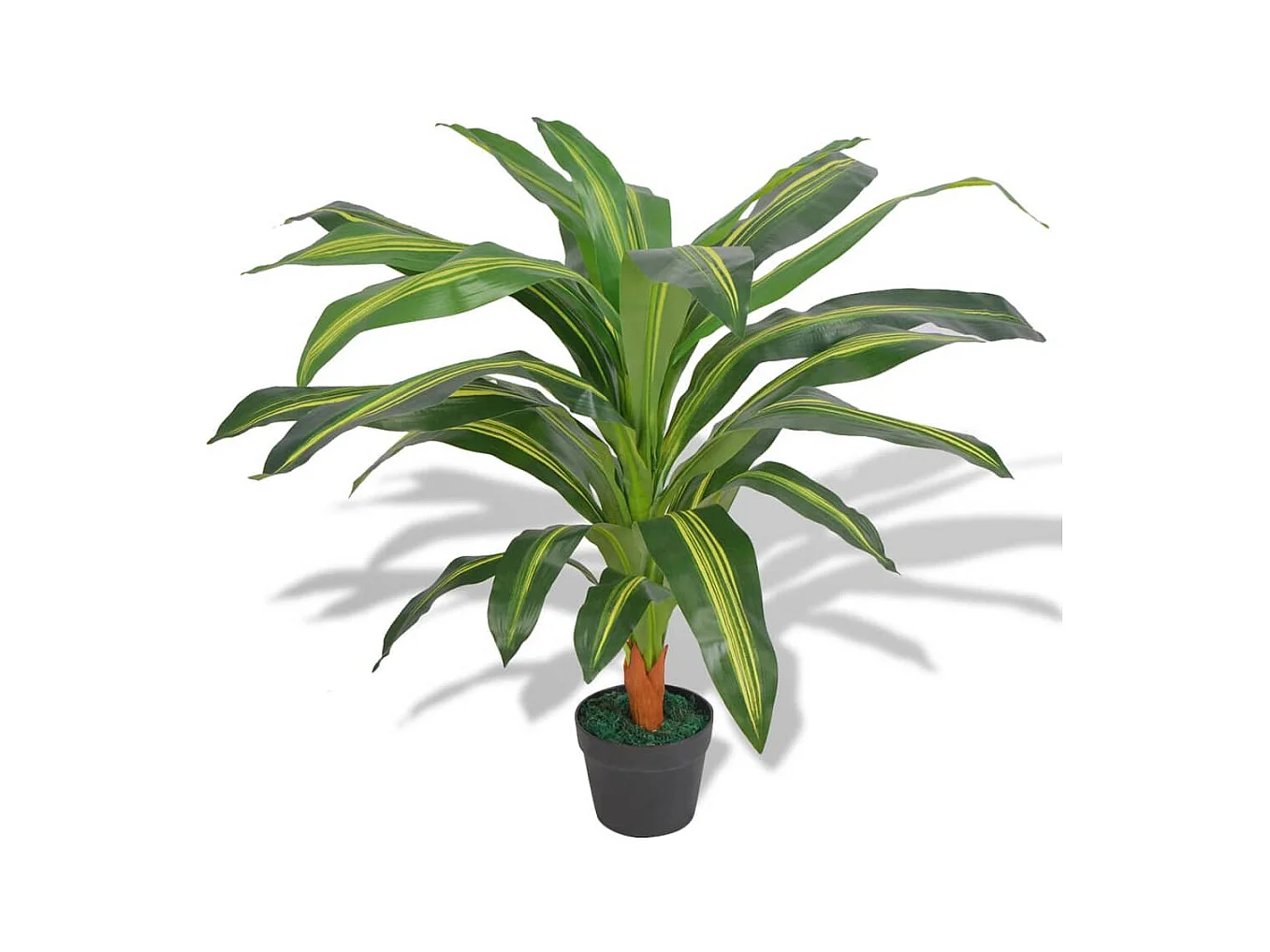 Pianta artificiale con vaso Dracaena 90 cm Verde