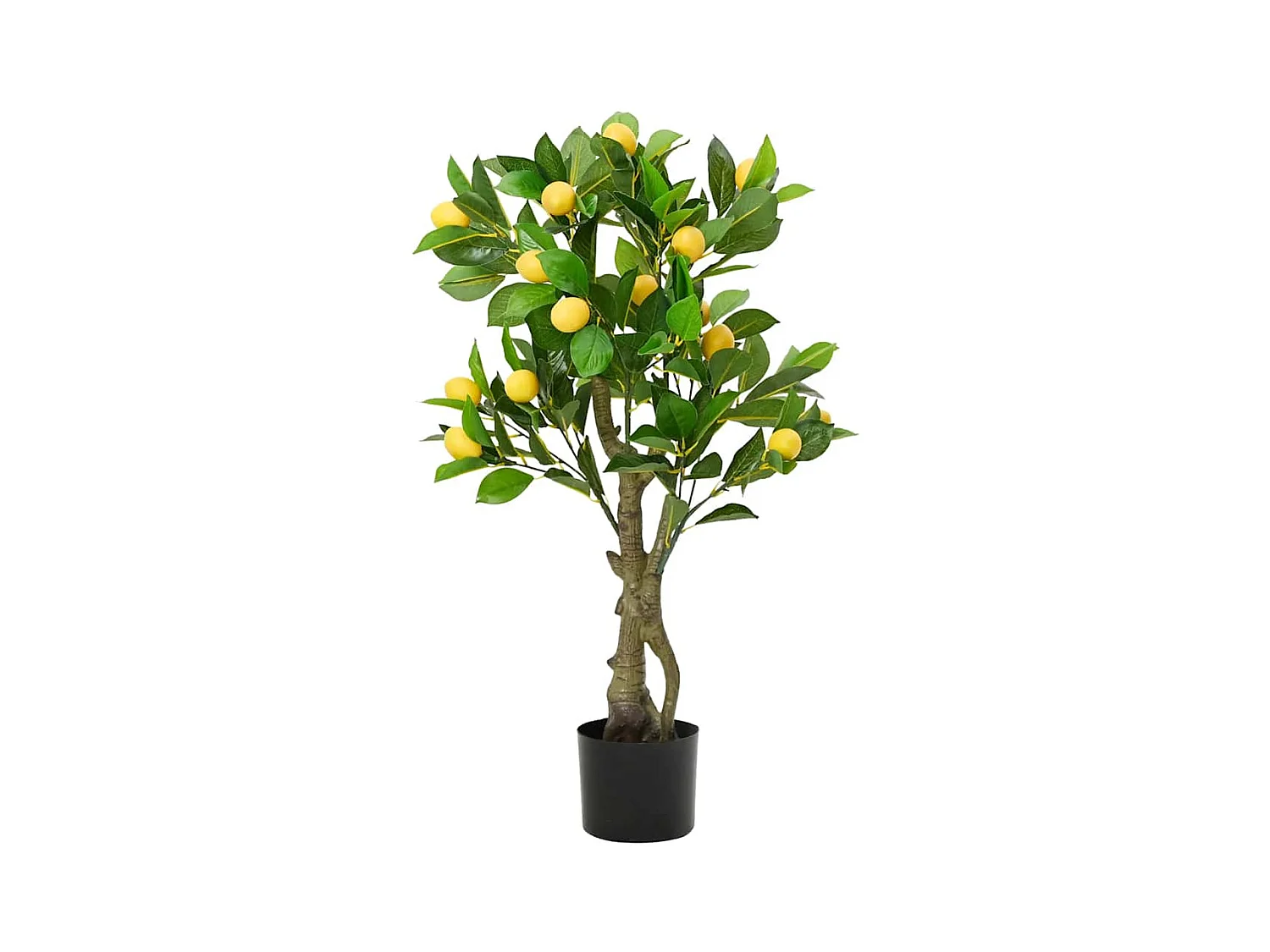 Albero di limone artificiale 234 foglie 90 cm verde