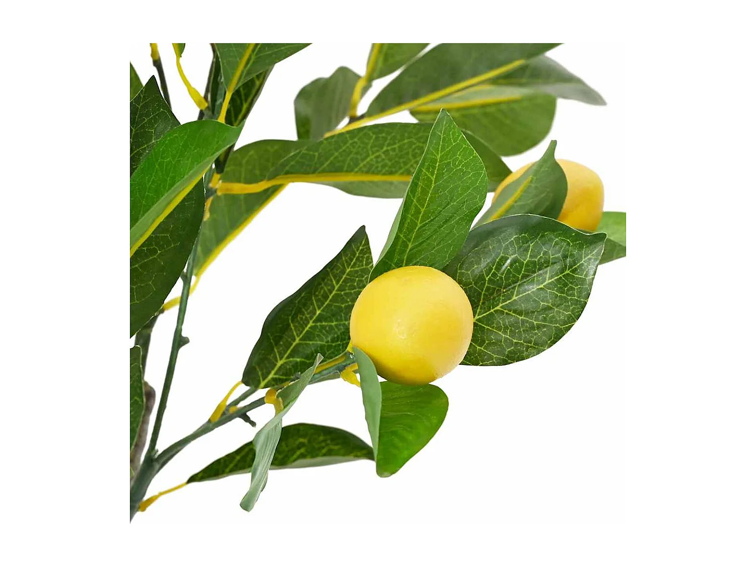 Albero di limone artificiale 234 foglie 90 cm verde