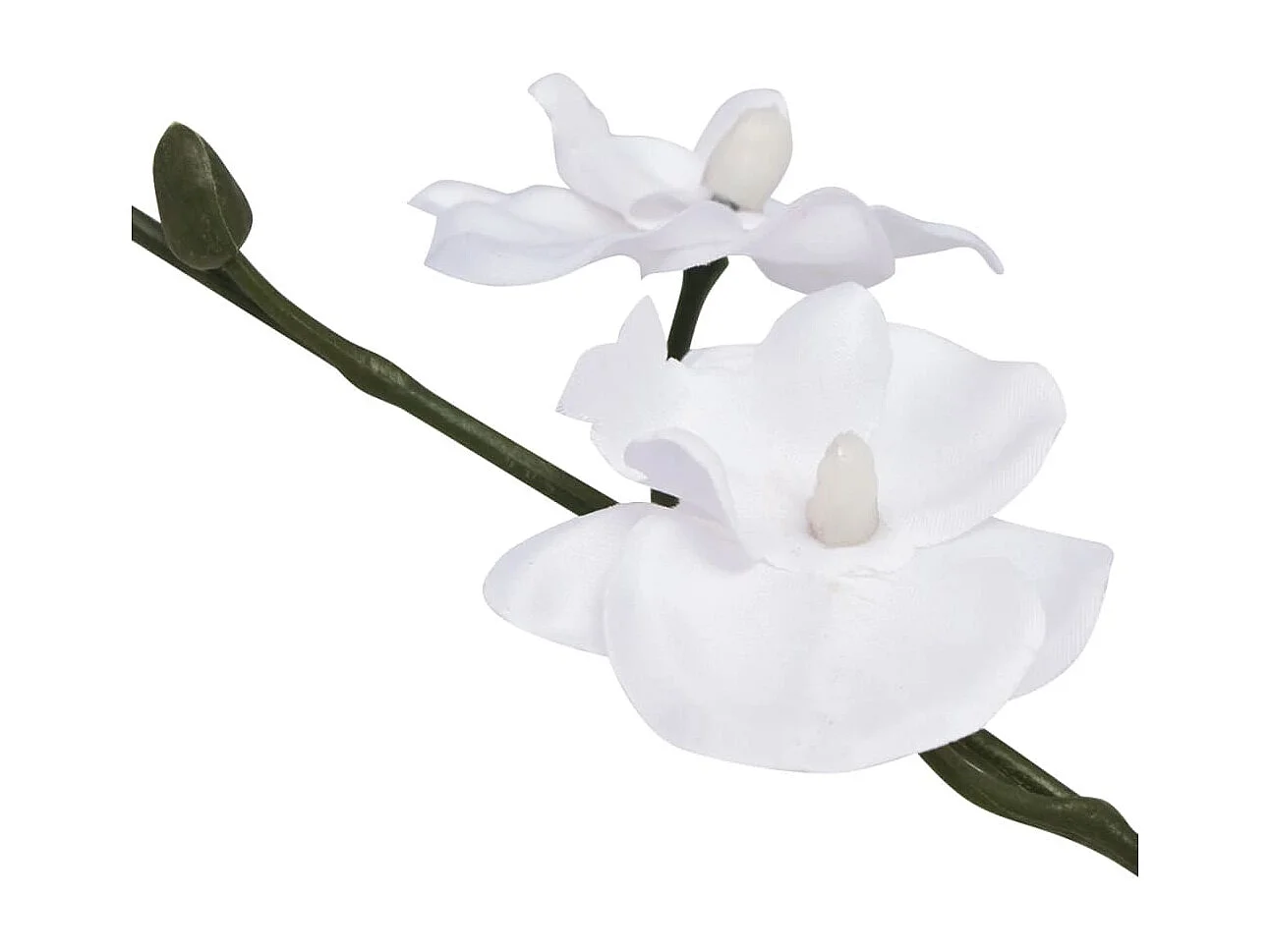 Plante artificielle avec pot Orchidée 30 cm Blanc