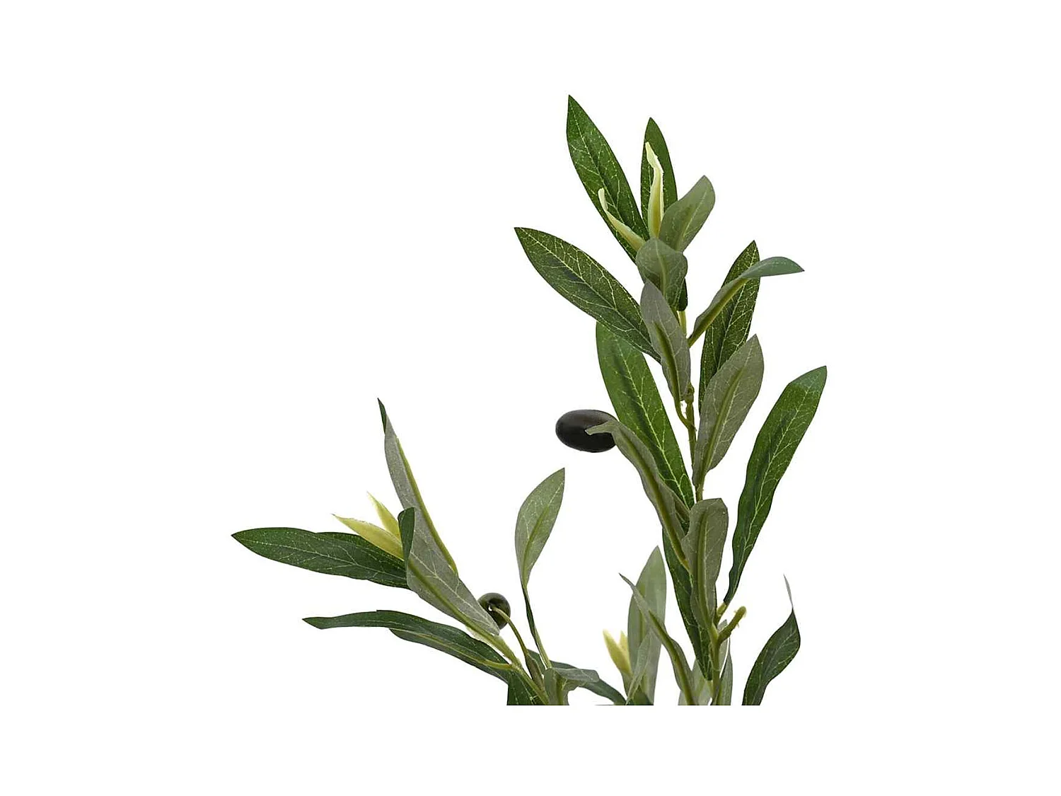 Kunst olijfboom 450 bladeren 120 cm groen
