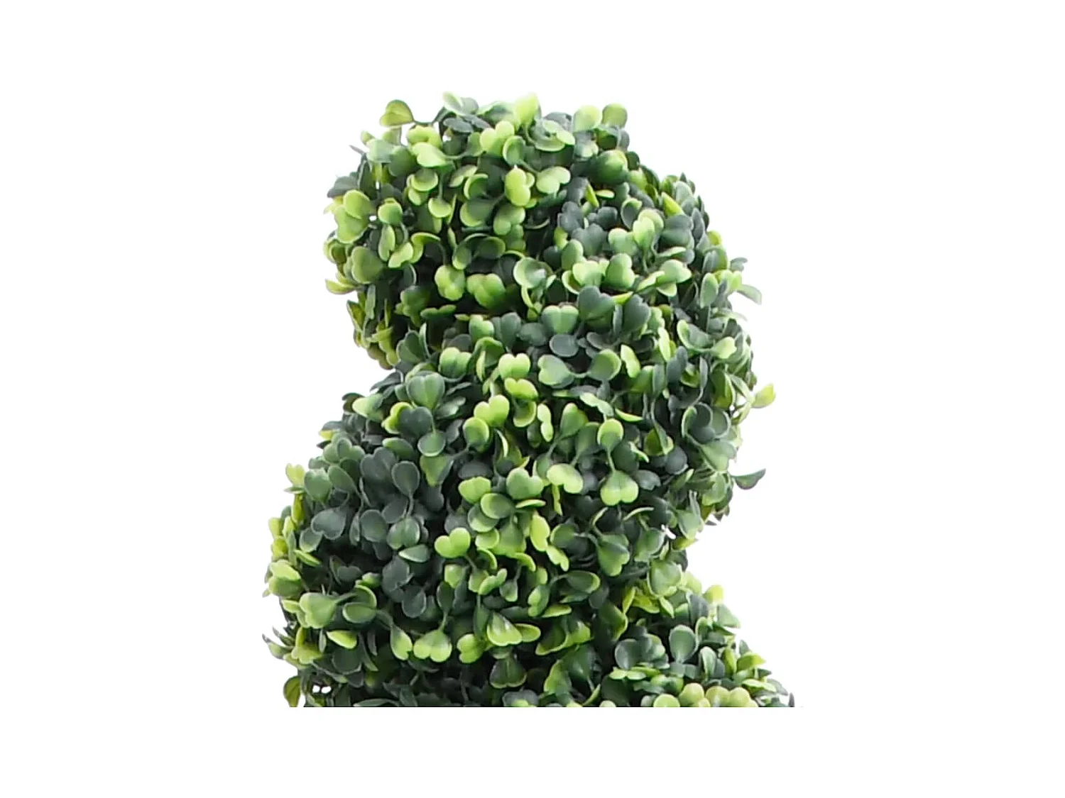 Plante de buis artificiel en spirale avec pot Vert 89 cm