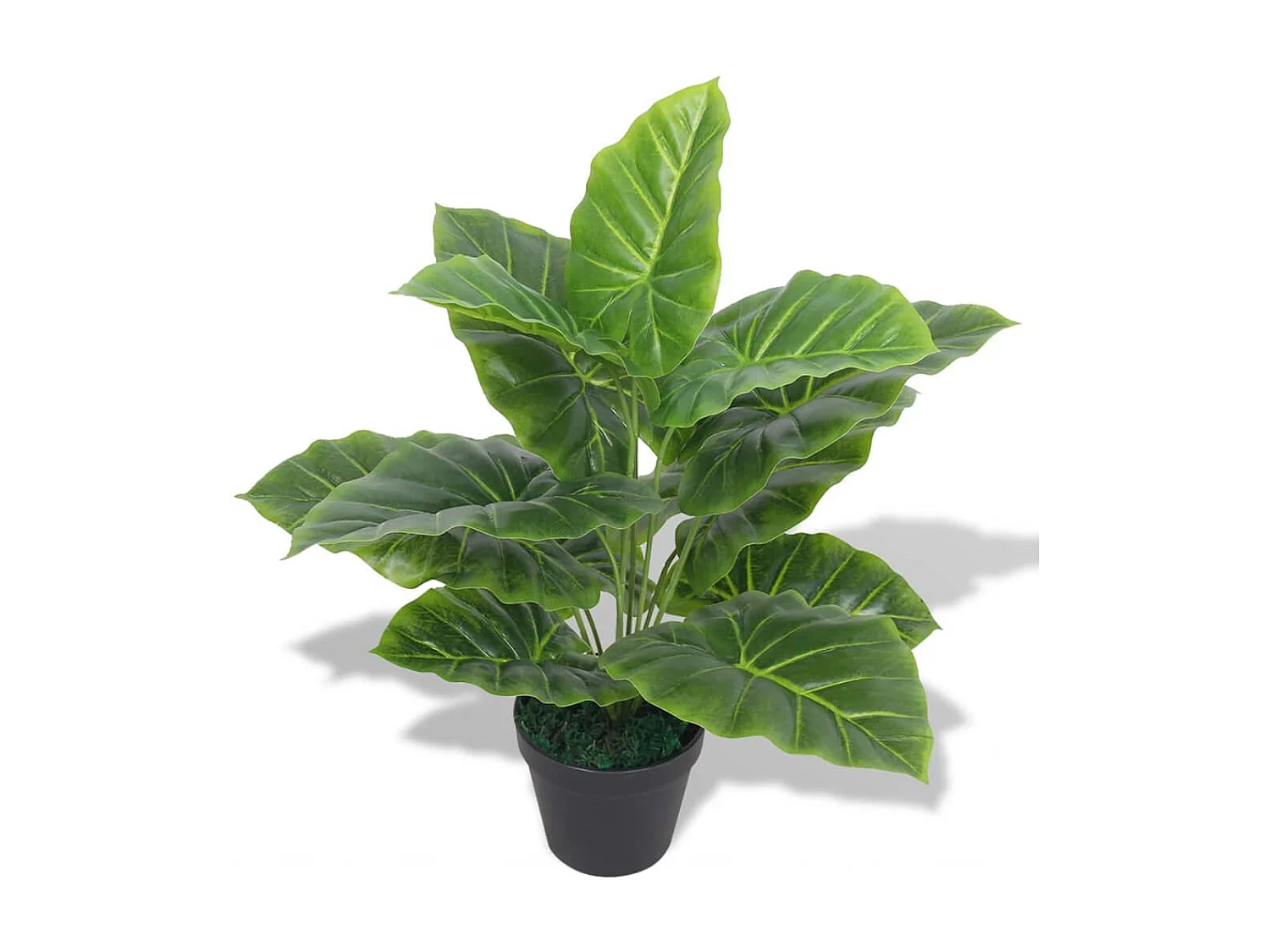 Kunstmatige Taro Plant met Pot 45 cm Groen