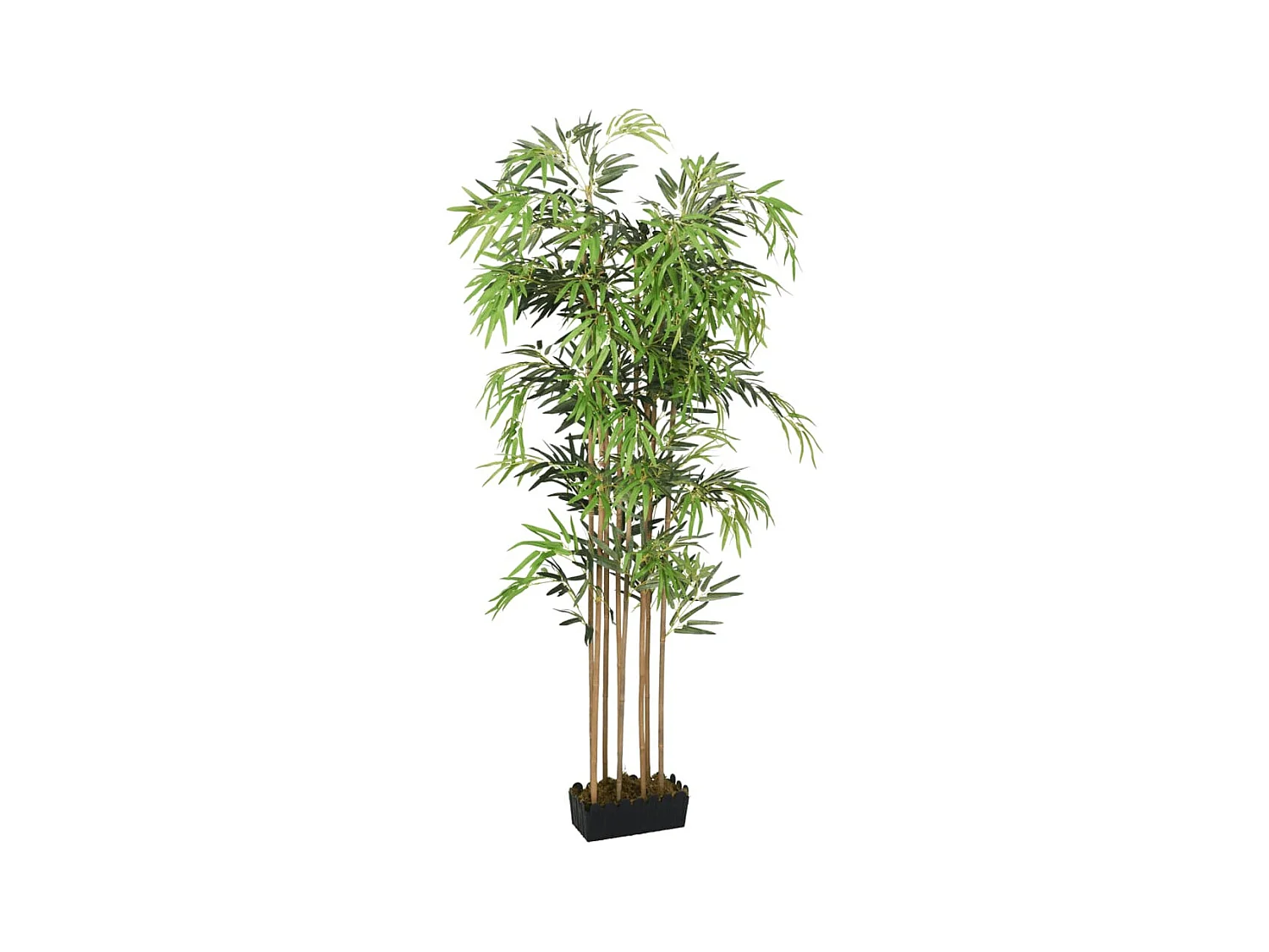 Bambù artificiale 1605 foglie 180 cm verde